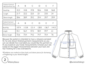 Felicity Fleece PDF Sewing Pattern