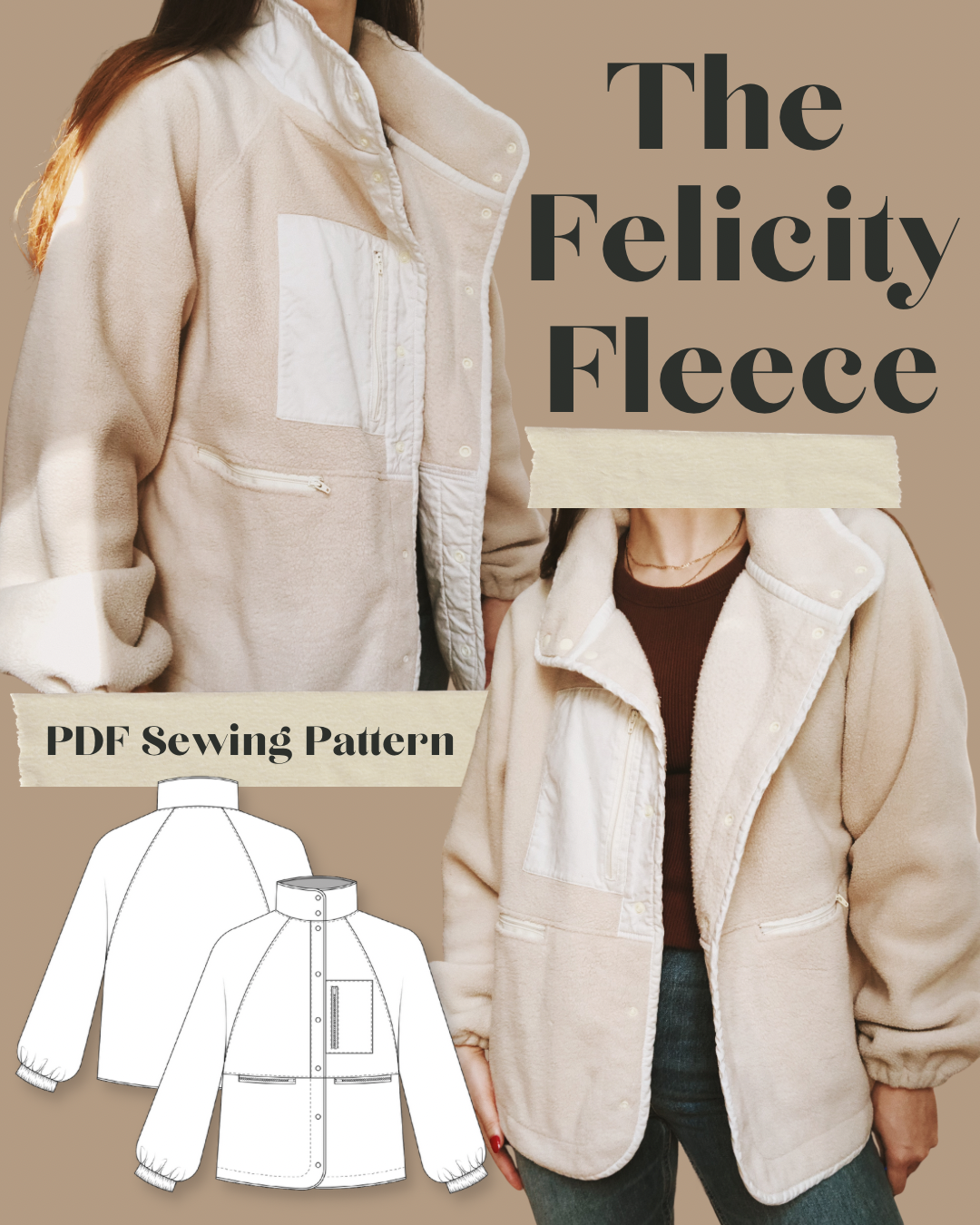 Simplicity 4657 Coat in two lengths, Jacket, Sash, Fleece Coat Size: BB  M-L-XL Uncut Sewing Pattern